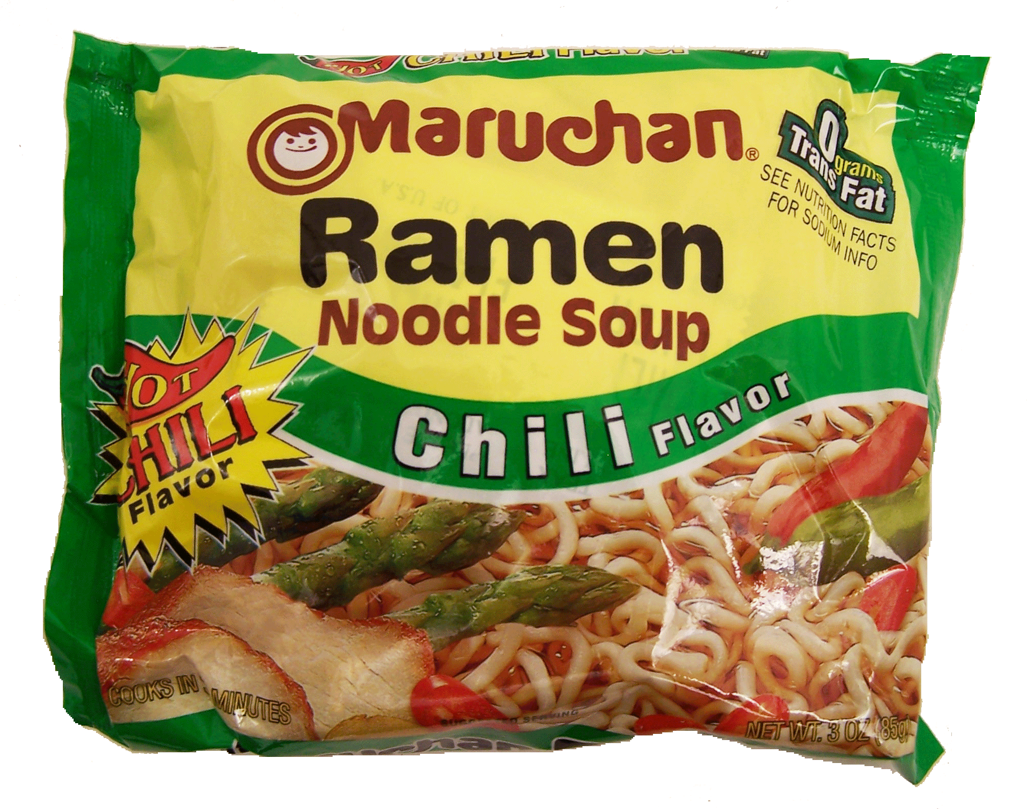 Maruchan  ramen noodle soup hot chili flavor add to boiling water Full-Size Picture